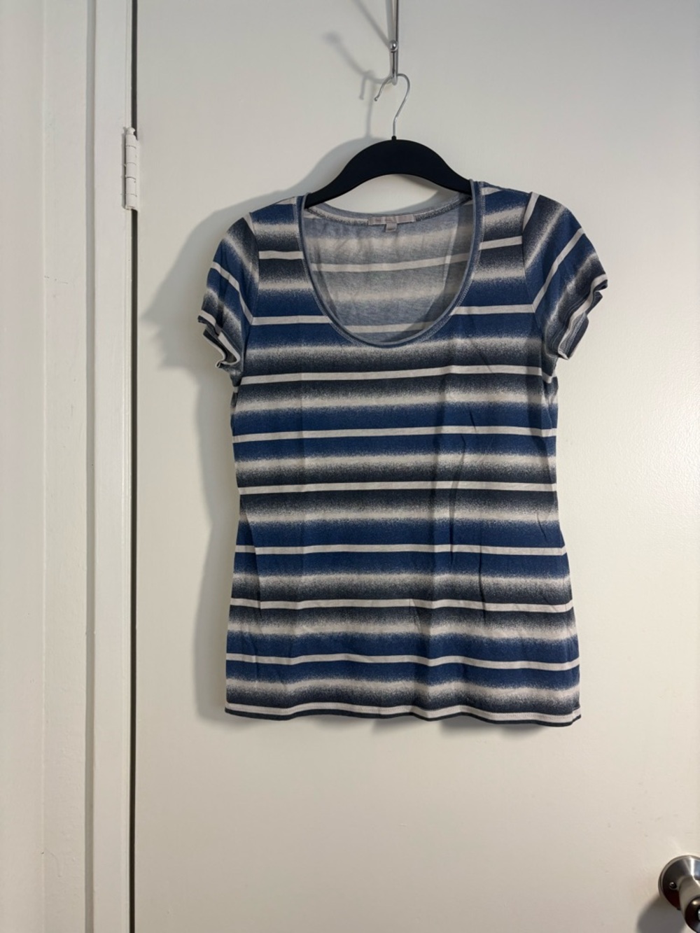 GAP Striped Scoop Neck Short Sleeve Tee